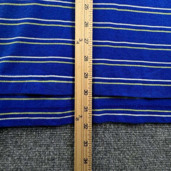 NWT T Harris Polo Shirt Mens XL Short Sleeve Casual Basic Preppy Rugby Striped - Picture 4 of 13